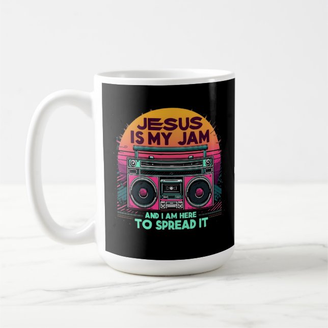 Taza De Café Jesús es mi mermelada y estoy aquí para difundir s (Izquierda)