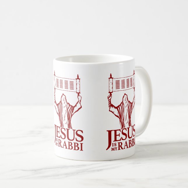 Taza De Café Jesús Es Mi Rabino Mug (Anverso derecho)