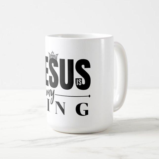 Taza De Café Jesús Es Mi Rey (Anverso derecho)