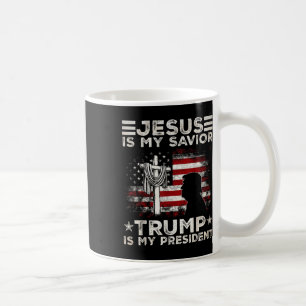 Taza De Café Jesús Es Mi Salvador Trump Es Mi Presidente 2024 E