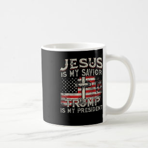 Taza De Café Jesús Es Mi Salvador Trump Es Mi Presidente Estado