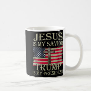 Taza De Café Jesús Es Mi Salvador Trump Es Mi Presidente Estado