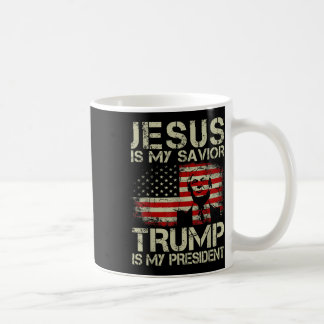 Taza De Café Jesús Es Mi Salvador Trump Es Mi Presidente Trump