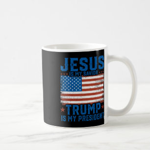 Taza De Café Jesús es mi salvador Trump es mi presidente Trump