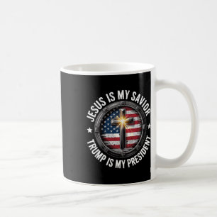 Taza De Café Jesús Es Mi Salvador Trump Mi Presidente Co Cristi