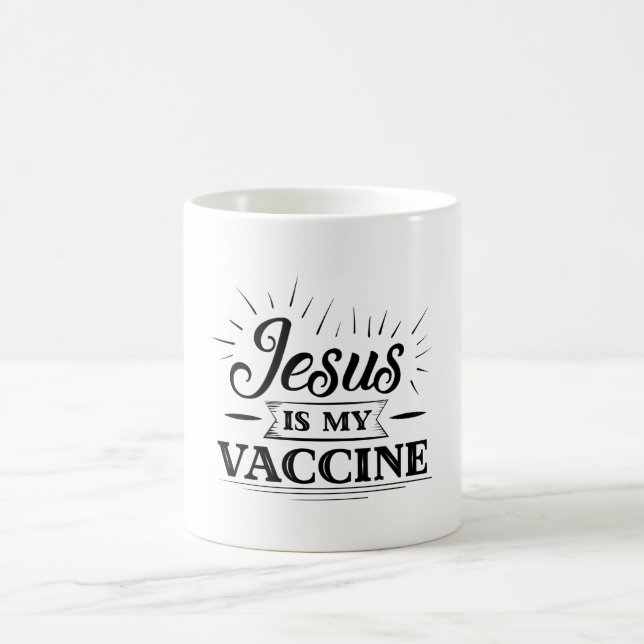 Taza De Café Jesús Es Mi Vacuna (Centro)