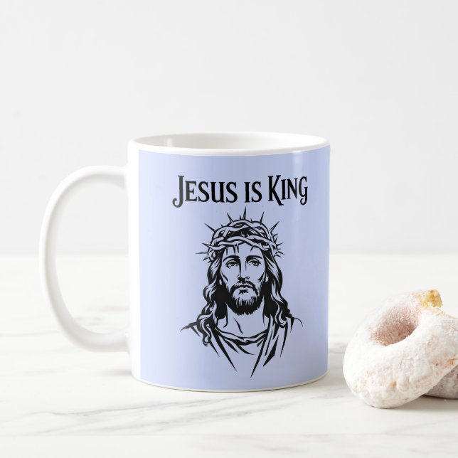 Taza De Café Jesús es Rey (Con donut)