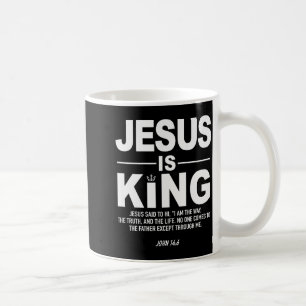 Taza De Café Jesús Es Rey Fe Religiosa Dios Cristiano Hombres M