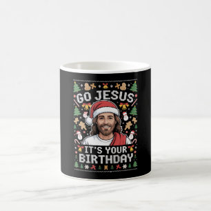 Taza De Café Jesús es tu dulce Navidad feo de cumpleaños