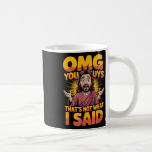 Taza De Café Jesús Eso No Es Lo Que Dijo Religioso Dios Cristia