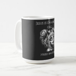 Taza De Café Jesús está en otra llamada – Respaldo de súcubo