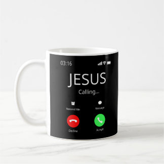 Taza De Café Jesús está llamando - Cristiano