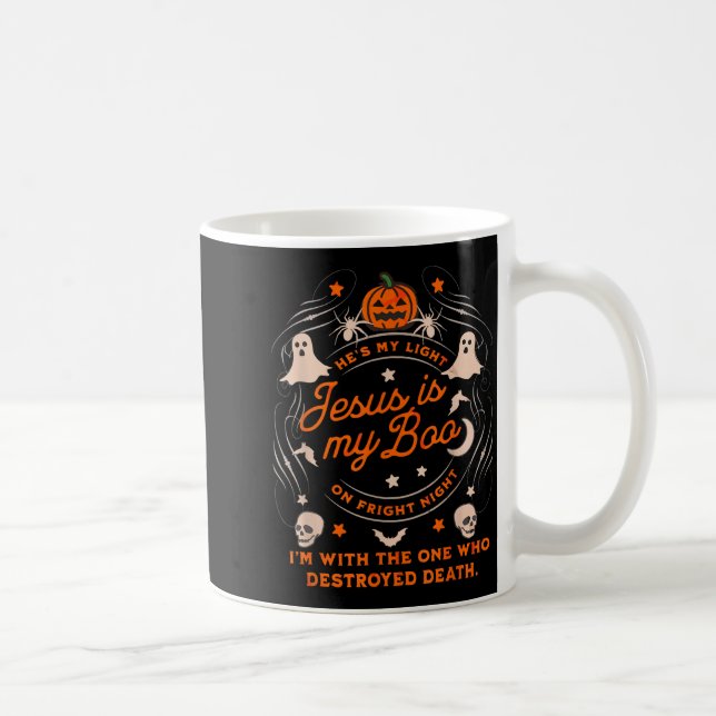 Taza De Café Jesus Is My Boo Soky Christian Funny Halloween  (Derecha)
