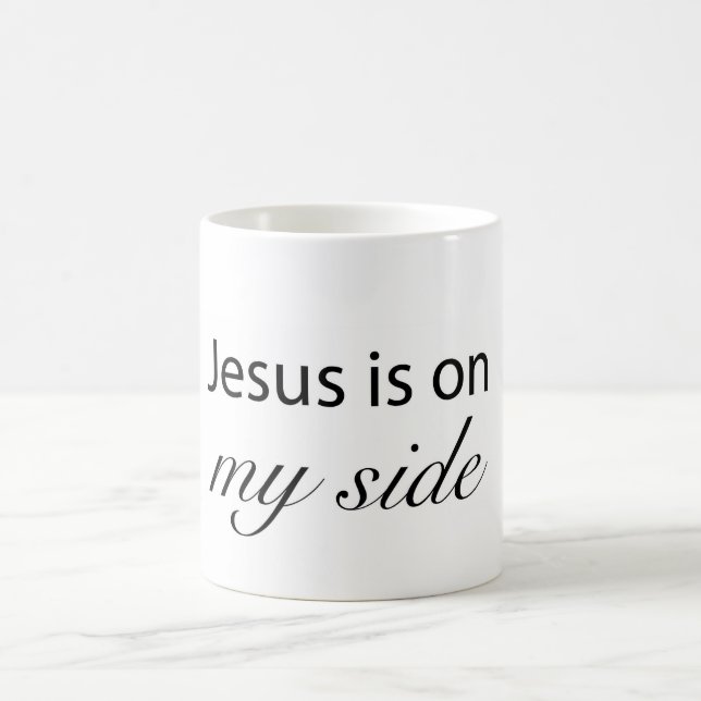 Taza De Café Jesus is on My Side (Centro)