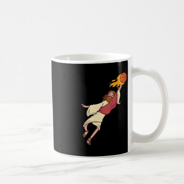Taza De Café Jesús jugando básquetbol (Derecha)