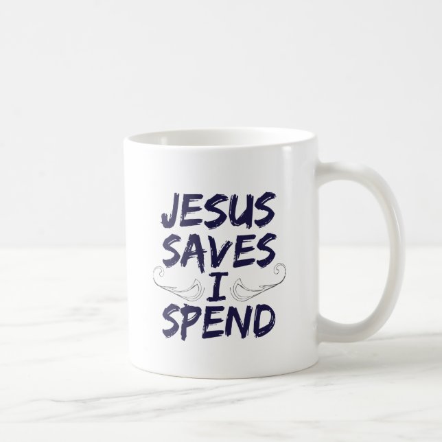 Taza De Café Jesús me ahorra pasa (Derecha)
