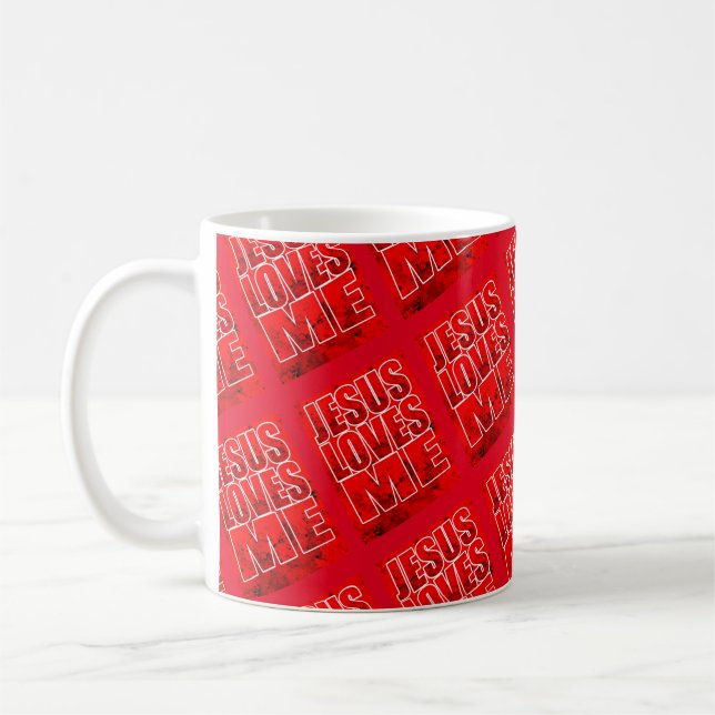 Taza De Café Jesús Me Ama Mug (Izquierda)