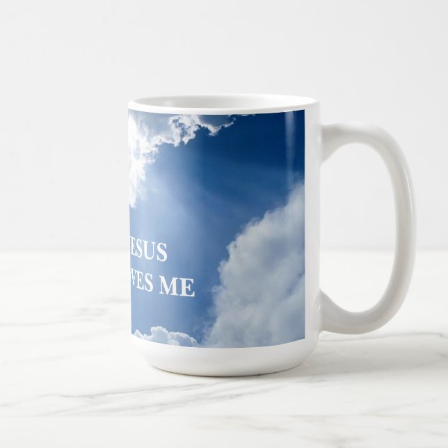 Taza De Café Jesús Me Ama Mug (Derecha)