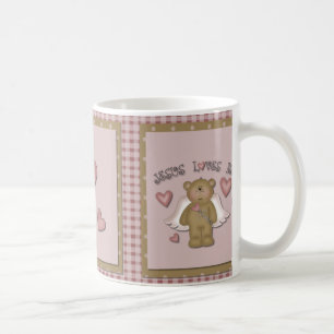 Taza De Café Jesús Me Ama Teddy Bear Angel Mug