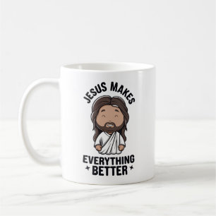 Taza De Café Jesús Mejoró Todo