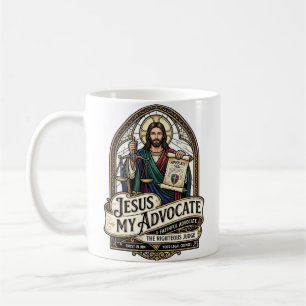 Taza De Café Jesús Mi Abogado Jesús Abogado del Tribunal Christ