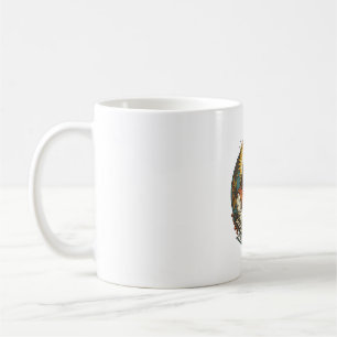 Taza De Café Jesús Molesto Residuo de Papel de Pegatina al Pela