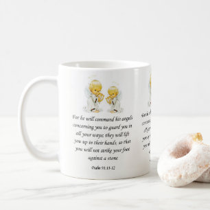Taza De Café Jesus Mug Psalm 91:11-12