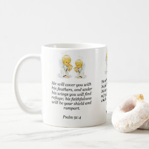Taza De Café Jesus Mug Psalm 91:4