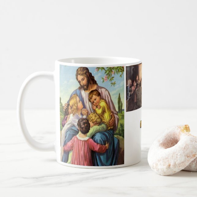 Taza De Café Jesus Mugs (Con donut)