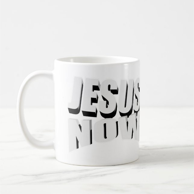 Taza De Café Jesus Now Cup 3D (Izquierda)