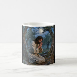 Taza De Café Jesús orando