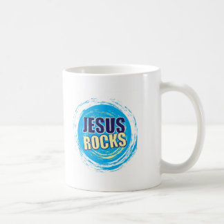 Taza De Café Jesús oscila 7 azules y amarillos