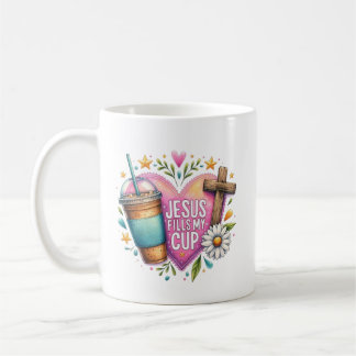 Taza De Café Jesús Rellena Mi Taza Café Cristiano Amantes Psalm