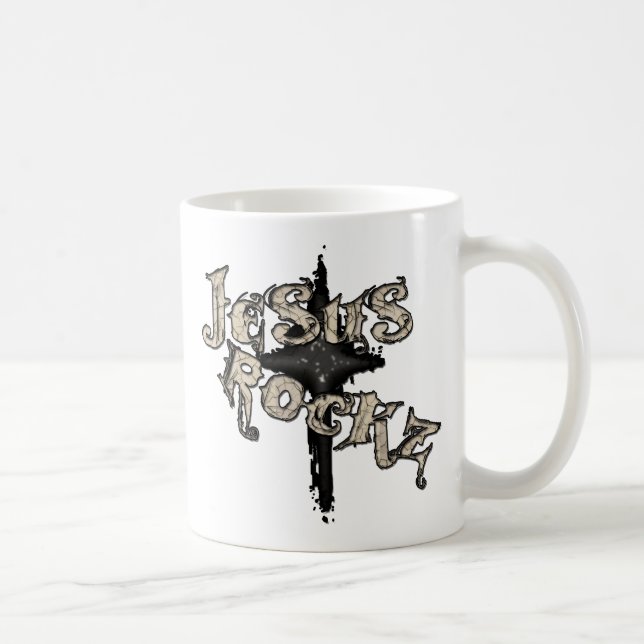 Taza De Café Jesus Rockz Christian (Derecha)