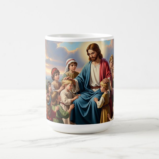 Taza De Café Jesús rodeado de niños (Centro)