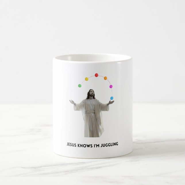 Taza De Café Jesús Sabe Que Estoy Malandando (Centro)