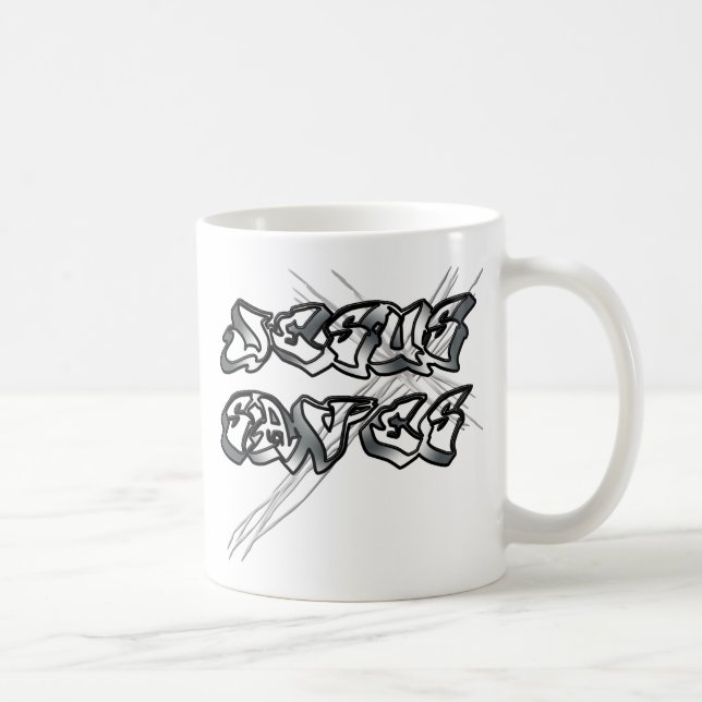 Taza De Café Jesús salva a los cristianos (Derecha)