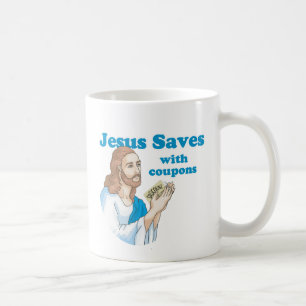 Taza De Café Jesús salva con cupones