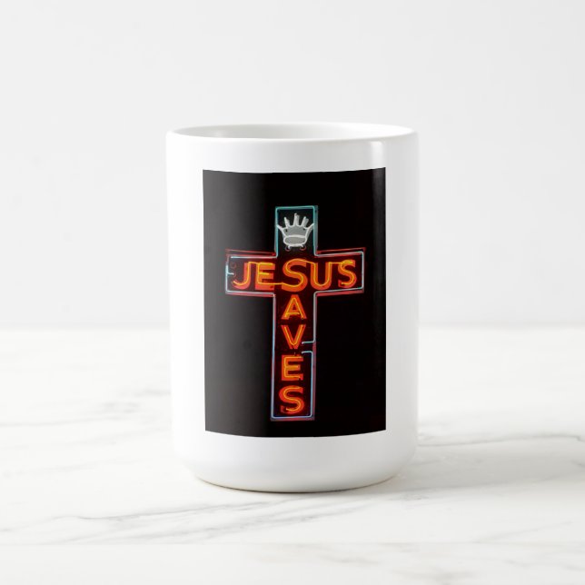 Taza De Café Jesús salva el Rótulo (Centro)