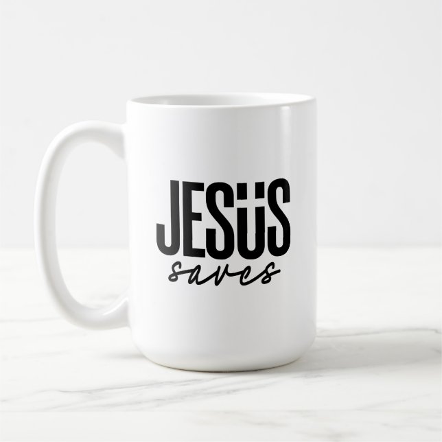 TAZA DE CAFÉ JESUS SAVES (Izquierda)
