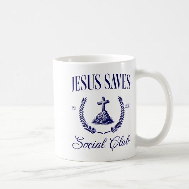 Taza De Café Jesus Saves Christian Women  (Derecha)