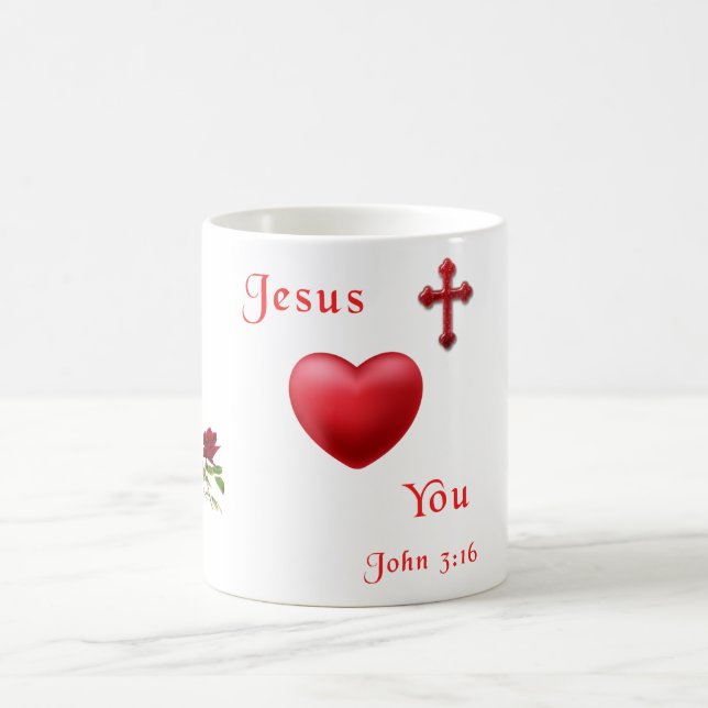 Taza De Café jesus te ama (Centro)