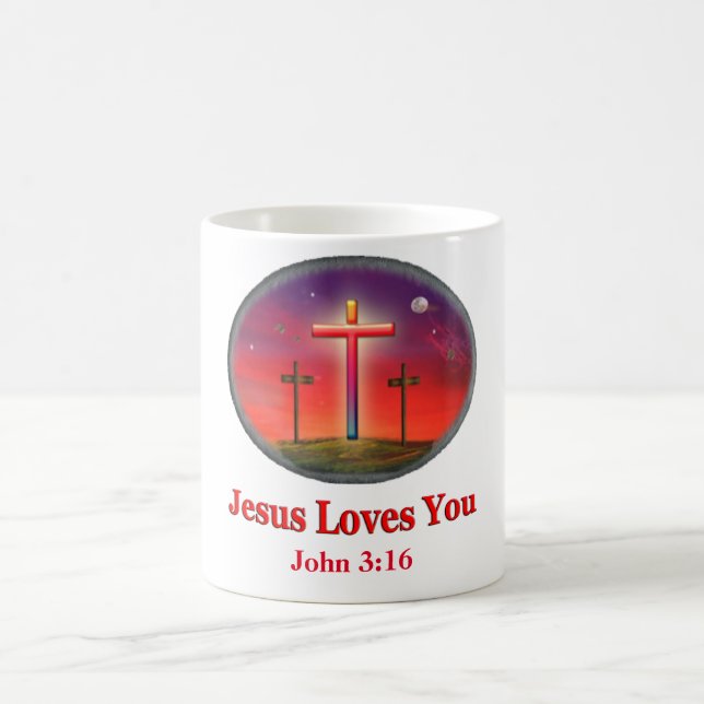 Taza De Café jesus te ama (Centro)