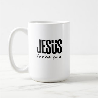 TAZA DE CAFÉ JESÚS TE AMA | CRISTIANO