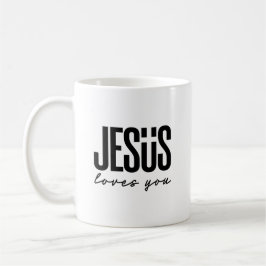TAZA DE CAFÉ JESUS TE AMA | CRISTIANO