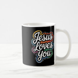 Taza De Café Jesús te ama - Fe cristiana y campeón; Ama Messa
