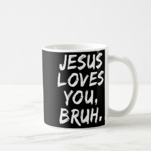 Taza De Café Jesús te ama hermano cristiano creyente fe Dios