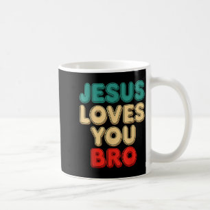 Taza De Café Jesús te ama hermano fe cristiana humor religioso
