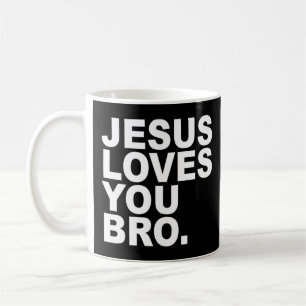 Taza De Café Jesús Te Ama Hermano - Fe Cristiana Pullover Hoo