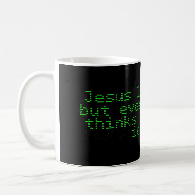 Taza De Café Jesús te ama idiota (Izquierda)